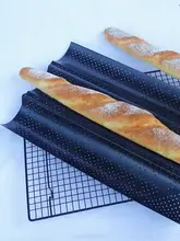 防粘フランスパン焼き型【3槽・4槽・穴あけ不要】