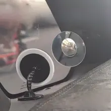 車用A柱ブラインドスポットミラー【後部座席対応・小型円形・バックミラー】