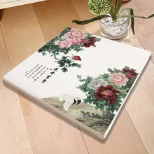 牡丹花柄の楠木製椅子用クッション【太師椅子・圈椅子用・洗面器対応】