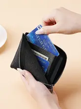 本革製ミニ財布【小型・コンパクト・女性用・ファスナー付き】