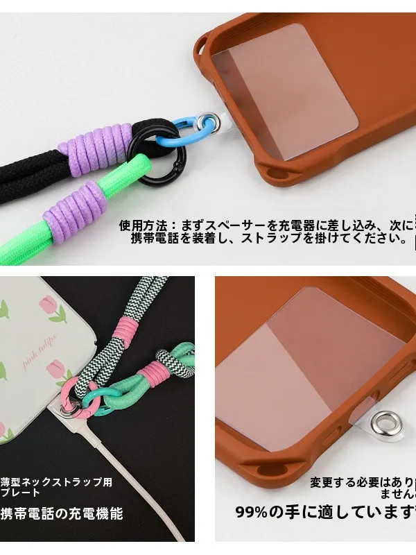 美しいバラデザインのスマホストラップ：手作りアクセサリー販売に最適なアウトドア向けチェーンタイプ