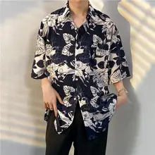 ヴィンテージ メンズ半袖シャツ【夏用・軽量・ビーチスタイル・ゆったりフィット】