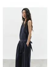2点セット レディース トップス ワイドパンツ リヨセル ルーズ シンプル きれいめ 通勤 オフィスカジュアル「EIGHTHMONTH」