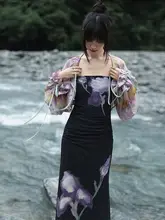 サテン風ショートカーディガン【レトロ・ゆったり・ランタン袖・夏用】（セットアップ対応）