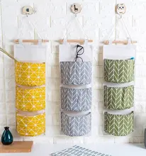 布製収納ポケット【壁掛け・ドア裏用・小物整理・寝室用】