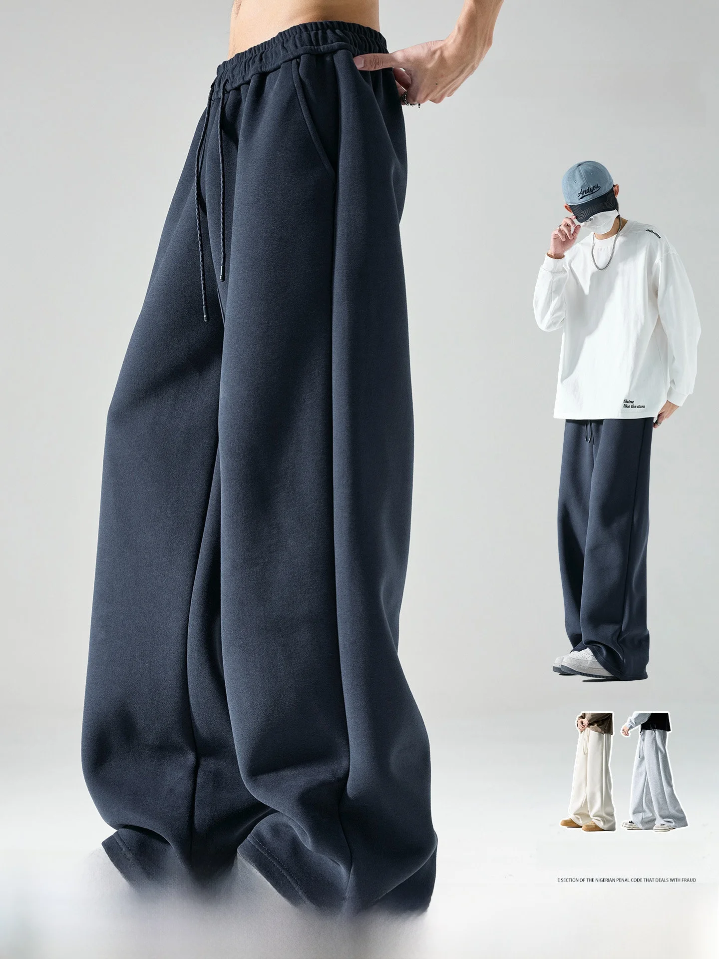 メンズスウェットパンツ カジュアル プレゼンテーション：SZONの秋冬用ゆったりデザインが実際の着用感をどう評価するか