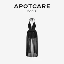 APOTCARE セクシーな温泉ビーチノースリーブ水着【極上の柔らかさ・ビキニデザイン・リゾート用】（セットアップ対応）
