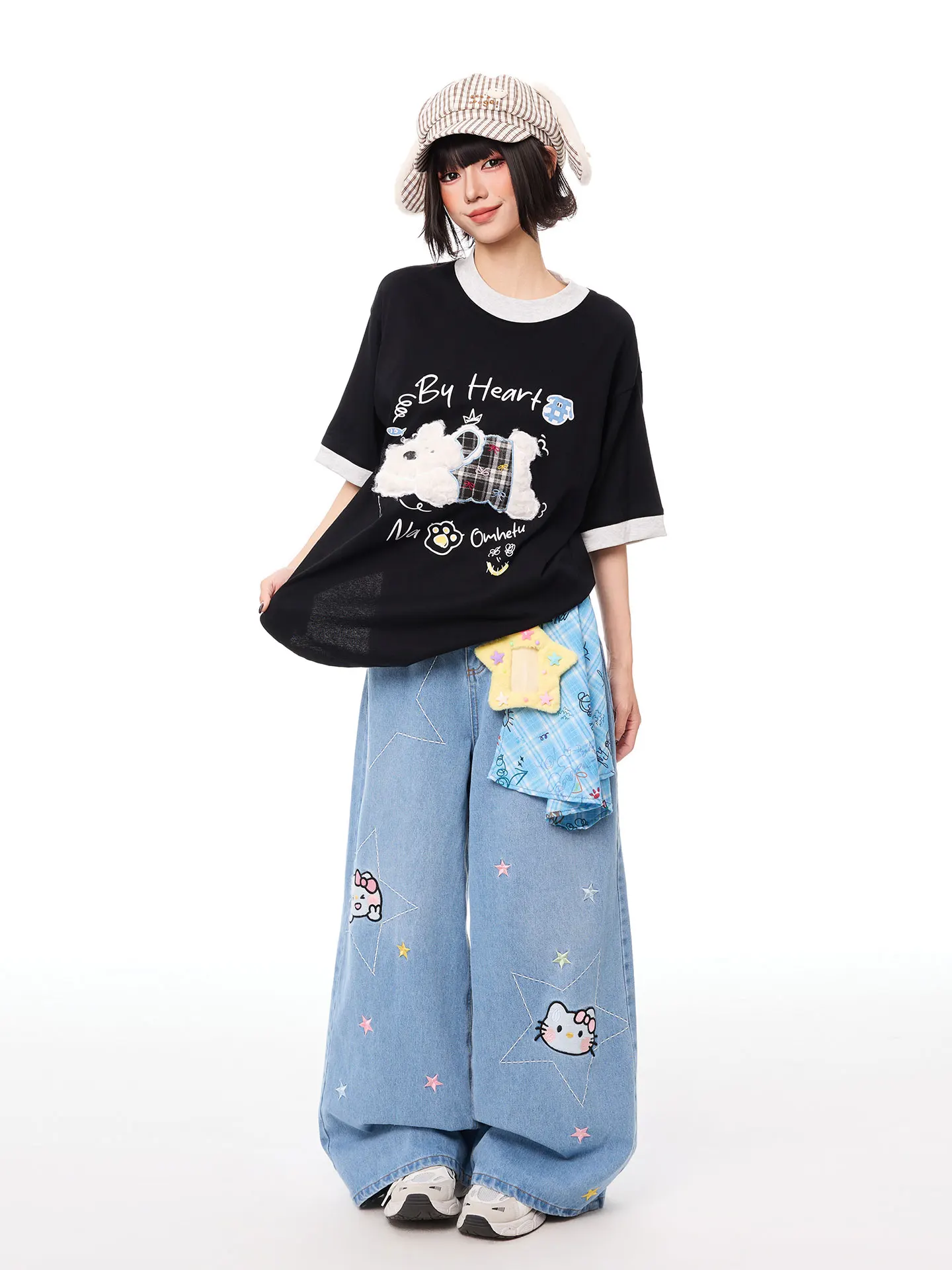 ピチピチ tシャツ と 刺繍 ワンポイント 図案 の違いは？犬プリントのカジュアルスタイルで解決する3つのポイント