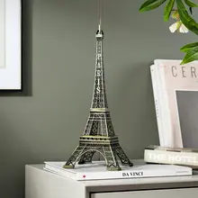 おしゃれなアイアンタワー置物【レトロ風・インテリア装飾用・リビング・カフェ向け】（セットアップ対応）