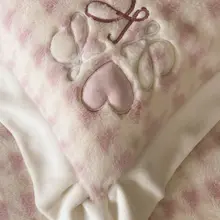 極上の柔らかさのダブルフェイスフリース四点セット【千鳥格子・抗静電気】（セットアップ対応）