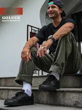 Ant Extendシリーズのバスケットボールシューズ【黒白・本革・男女兼用・スケートボード用】