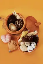 ぬいぐるみ バッグチャーム ストラップ しいたけ マテガイ 中華風 モコモコ 誕生日 プレゼント ギフトセット