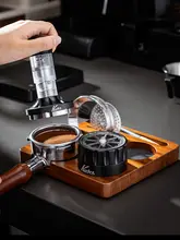 コーヒープレス用圧粉器【木製収納付き・コーヒー用品・三点セット（セットアップ対応）】
