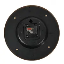 TQJ ヨーロッパ風 ブラス製 1面 壁掛け時計【静音・ラウンドデザイン・リビング・寝室用】