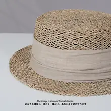 おしゃれな平頂礼帽【夏用・ショートブリム・麦わら編み・ユニセックス】