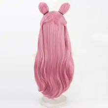 長いカールのウィッグ【コスプレ・分体耳付き・華やかなデザイン】