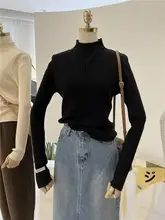 ハイネック 韓国風 ミニマルフィット 秋冬用 ニットトップス【極上の柔らかさ・インナーにも最適】