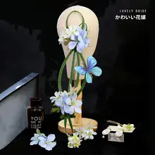 新中式ヘッドドレス【仮想花・甘美なデザイン・結婚式用】