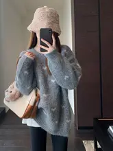 オーバーサイズニットセーター【ゆったりしたシルエット・レディース・秋冬用】