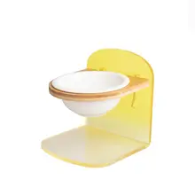 陶器製 猫用調節可能フードボウル【昇降式・角度調整・犬用にも対応】