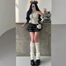 アメリカンレトロ学院風プリーツスカート【夏用・フレア・通勤・スリム効果】（セットアップ対応）