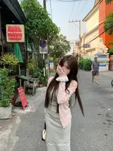 優しいVネックボタン付きベーシック薄手日焼け止めブラウス