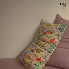 ミニマルデザインの印花入りニットコットン枕カバー【超柔らか・素肌感覚】