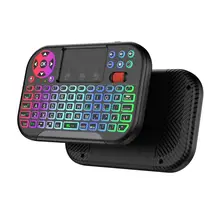 Bluetoothワイヤレスタッチスクリーンキーボードマウス一体型リモコン【スマートテレビ・デスクトップパソコン・Androidセットトップボックス対応】