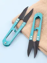 碳鋼製スプリング裁ち鋏【U字型・刺繍用小型ハサミ】
