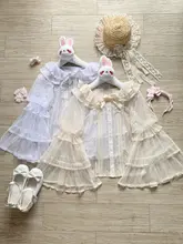 レース付きシフォン長袖トップス【ロリータスタイル・夏用・女性用】