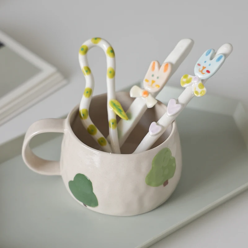 陶器コーヒースプーン 手作りデザイン おしゃれなプチギフトに最適