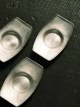 手作り陶器の銀釉杯托【方形デザイン・茶道用】