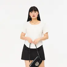 ホワイト半袖Tシャツ【大きいサイズ・シンプルデザイン・夏用】