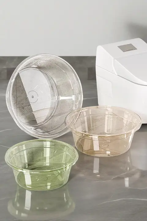 透明プラスチック製洗面器【大容量・厚手・家庭用・洗顔・洗濯・野菜洗い・子供用】