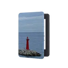 孤独な灯台アートのKindle対応電子書籍カバー【防衝撃・スリープ機能付き】