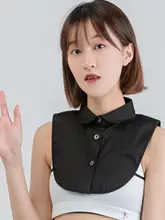 白色のファッション用襟【春秋冬対応・シャツ装飾・多機能セーター襟】