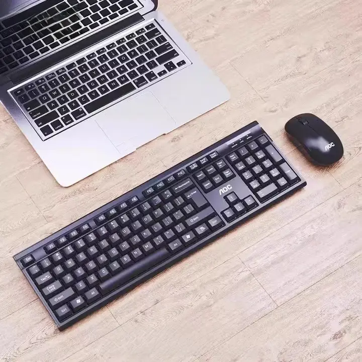 AOC KM402 ワイヤレスキーボード＆マウスセット【防水設計・ビジネス／家庭用】