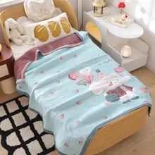 子供用冷感毛布【吸汗・通気性・カートゥーンデザイン】