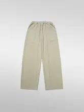 シンプルな無地のストレートカジュアルパンツ【夏用・薄手・ゆったり着用】