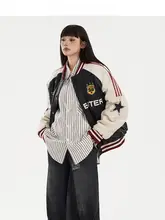 Free Center ヴィンテージ風 スポーティなボンバージャケット【冬用・厚手・男女兼用】