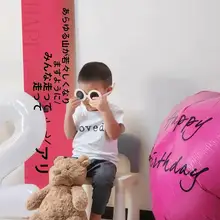子供用誕生日飾り バルーンガーランド【1歳誕生日・フォトブース・背景装飾用】