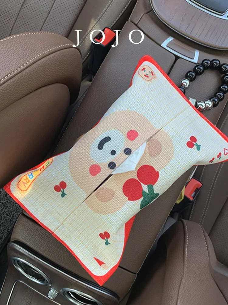 かわいいクマ型布製車載ティッシュボックス：キャラクター収納袋の実用性と耐久性を検証