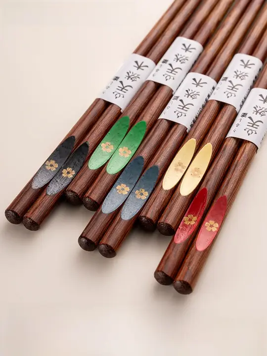 onlycook 桜の木製箸【家庭用・高級感・大人用・長さ付き】