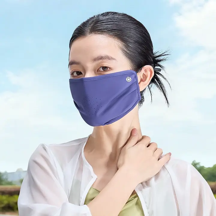 UVカットフェイスマスク【軽量・通気性あり・紫外線防止】