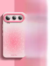 全包デザインのスマートフォンケース【極薄・シリコン製・光沢星柄・カメラ保護付き】