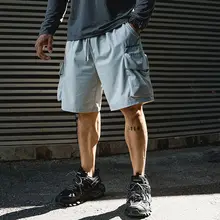 MUSCLE DOG 多ポケットデザインのカジュアル工事用ショートパンツ【刺繍入り・フィット・夏用】