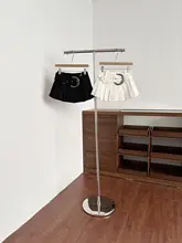 カーキ色   プリーツスカート【夏用・Aライン・低腰・防透け】（セットアップ対応）