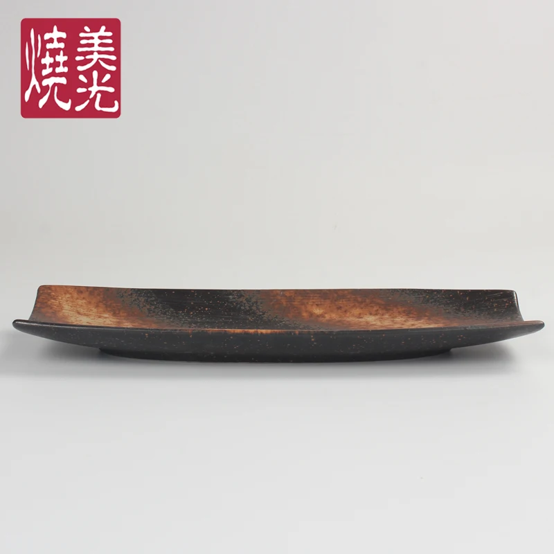 刺身盛り皿・美光焼陶器：日本韓国料理用の12インチ不規則魚盤の実用性と使い分け