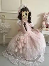 白糖少女デザインの軽やかな花嫁風Lolitaワンピース【ジャンパースカート・ノースリーブ】