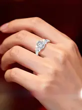 指輪 レディース シルバー999 モアッサナイト 2カラット 大粒 婚約指輪 結婚指輪 プロポーズ ペアリング